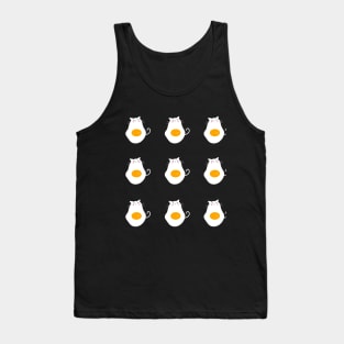 Funny Cat Egg Cute Cat Lover Collection Meme Tank Top